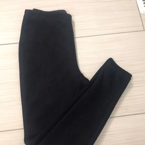 Catherine Maladrino black, suede leggings! Worn once!